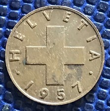1 rappen 1957 B Szwajcaria 🇨🇭