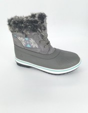 7731 Northside Girls Brookelle Snow Boot Grey Size 4 US