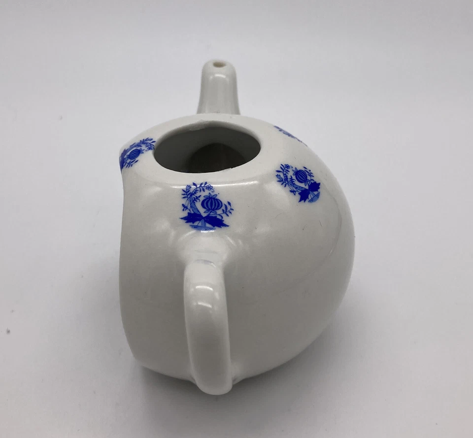 Reuter Porzellan Germany Open Front Miniature Teapot with wood stove & Mouse - Image 4 of 4