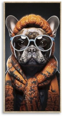 Mauro Ferretti Wandbild Bad Bully 42,5x2,8x82,5 cm schwarz orange