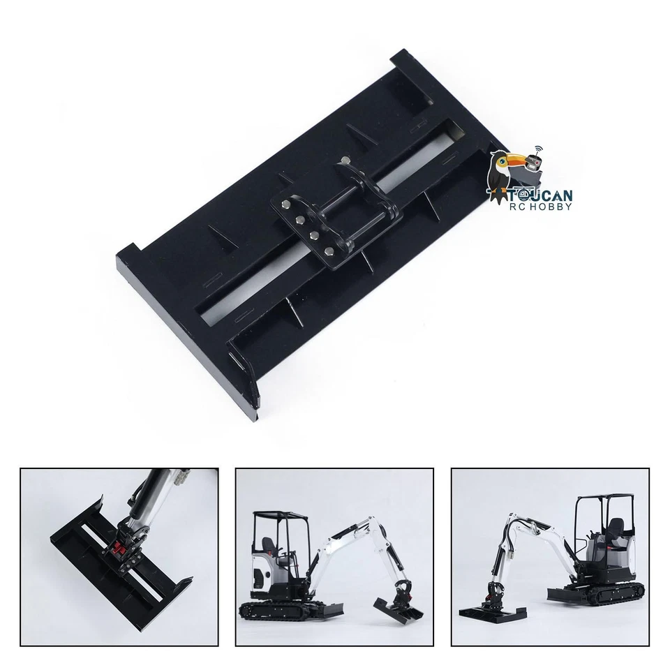 Mini excavadora hidráulica modelo E20 modelo E20 de radiocontrol 1/14 pieza de repuesto de haz nivelador de metal Foto 2 de 4