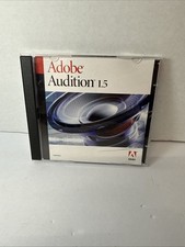 Set 2 dischi originali Adobe Audition 1.5 usati vintage con numero di serie