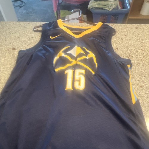 Nike Denver Nuggets Nikola Jokic #15 NBA Jersey Men’s Size 52 Blue/Yellow