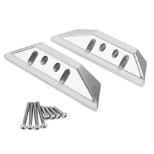 Pothyes Aluminum Rock Sliders Pedal Side Plate for 1/18 RC Crawler Redcat Asc...