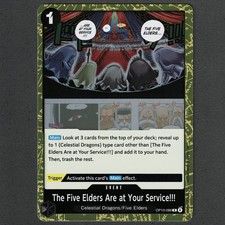 The Five Elders Are at Your Service!!! OP13-096 Carrying On His Will Foil M/NM