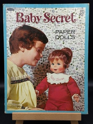 Vintage Mattel 1966 Baby Secret Paper Dolls  Activity Book Unpunched