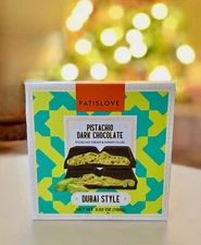 Trader Joe’s Patislove Dubai Style Chocolate Bars 3.52 oz - 1 Pack  Exp 3/27 NEW