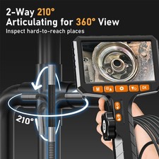 DEALS 1080P Lens Endoscope Camera 2-Way 360  Inspection Articulating Borescope