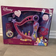 Toy Quest Disney Princess Dance  Spin Light-Up Musical Harp 12" New In Box