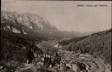 RPPC Sinaia Vedere spre Caraiman vintage postcard a806