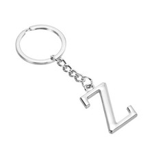 Initial Letter Keychain - Metal Women Girls Gift Key Chain Charm Letter Z