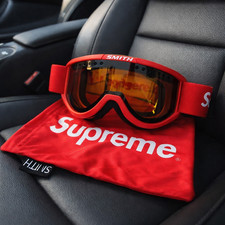 Supreme x Smith Red Goggles - FW15 Rare Hype Ski Mask Snowboard New