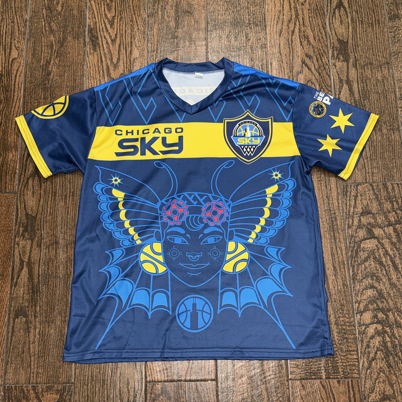 Chicago Sky WNBA Hispanic & Latin Heritage Adult SGA Soccer Jersey Size. XL