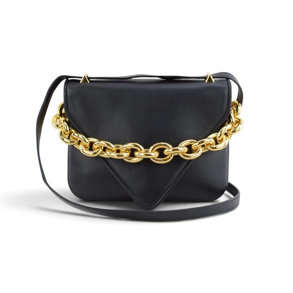 Bottega Veneta Mount Envelope Shoulder Bag Black