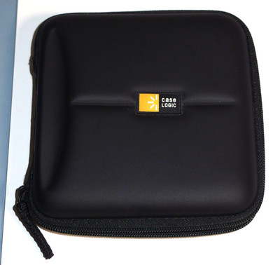 Case Logic CD DVD Zip Hard Box Tasche mit 12 Doppelhüllen für 24 CDs schwarz