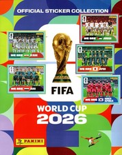 Panini FIFA World Cup 2026 [blue/black] album stickers: IRN—IRQ—JOR—JPN—KOR