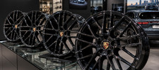 21 New Black Fits Porsche Taycan S Panamera Oem Modular Wheels Taycan Oem Set 21 New Black Fits Porsche Taycan S Panamera Oem Modular Wheels Taycan Oem Set