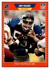 Gary Reasons 1989 Pro Set #471 New York Giants Football Card *309