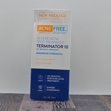 Terminator 10 Acne Spot Treatment with Benzoyl Peroxide 10 Maximum Strength 1oz