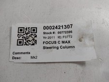 FORD FOCUS C MAX STEERING COLUMN ZETEC Petrol AV6N-3C529-BB10-15