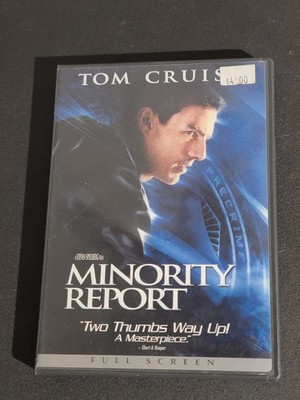 Minority Report DVD Full Screen Steven Spielberg Tom Cruise ''Two Thumbs Way Up!''