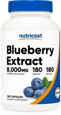 Nutricost Blueberry Extract 8000mg Equivalent (50:1) - 180 Vegetarian Capsules