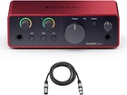 Focusrite Scarlett Solo 4th Gen USB Audio Interface with an XLR Cable