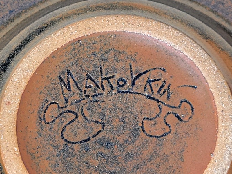 SASHA MAKOVKIN ~ SIGNED ~ ASHTRAY ~ MID-CENTURY ~ CERAMIC STONEWARE ~ VINTAGE!!!