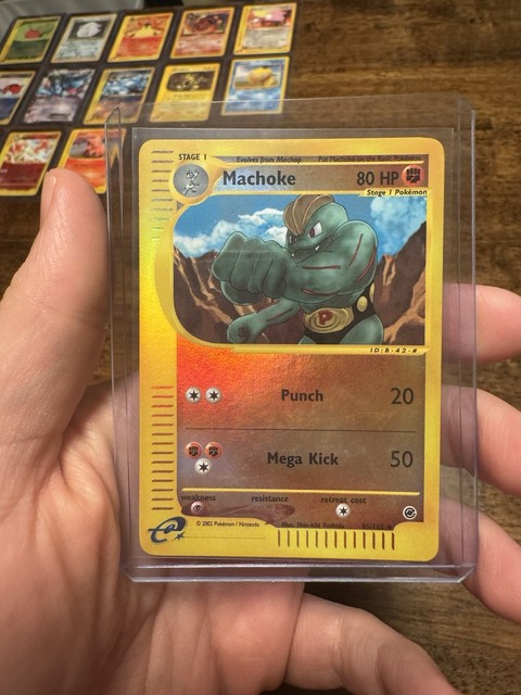 Machoke [Reverse Holo] #85 (Expedition (2002))
