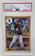 2017 Topps Silver Refractor YOAN MONCADA RC CARD PSA 9 MINT