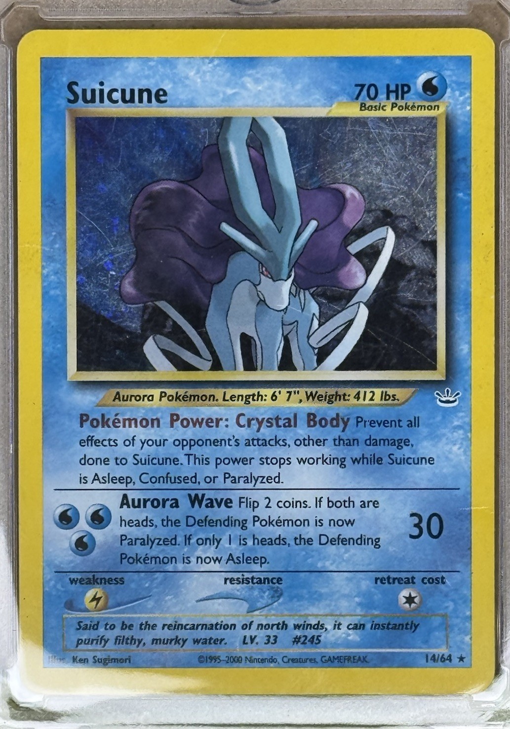 Suicune 14/64 Neo Revelation Holo Rare Unlimited 70 HP Pokemon TCG ENG