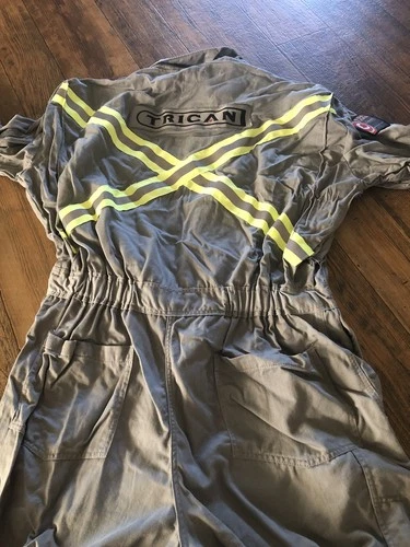 NEESE Wear FR Mens Coveralls 2XL Gray Reflective Jump Suit Westex 2112 Fire image 5
