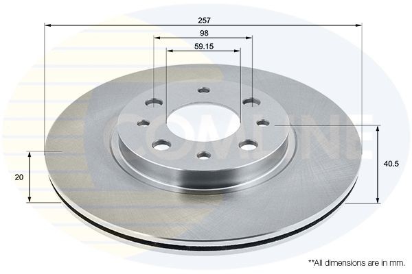 Brake Disc Front Rear Fits Alfa Romeo 145 146 155 Fiat Lancia COMLINE ADC1803V