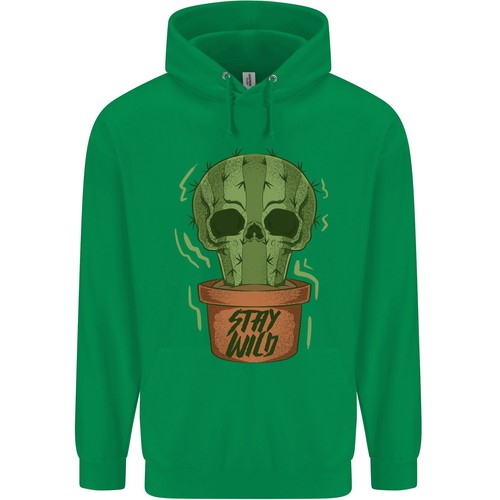 Cactus Skull Gardening Gardener Plants Childrens Kids Hoodie - Picture 12 of 39
