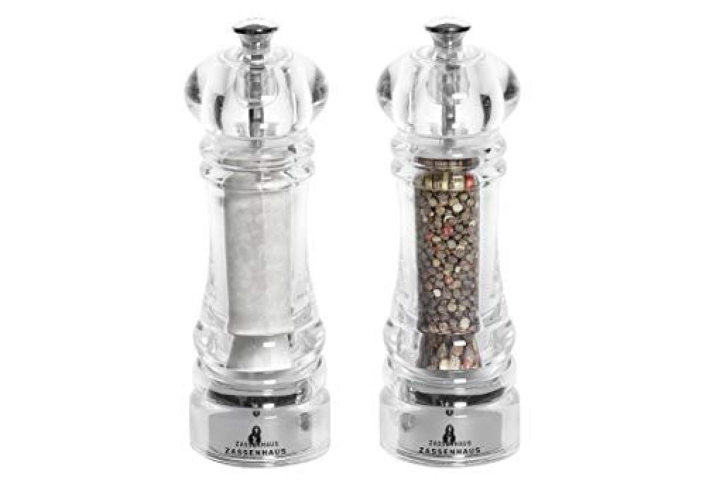 (TG. 18 cm) Zassenhaus Berlin Set di macinini, Acrilico - NUOVO 
