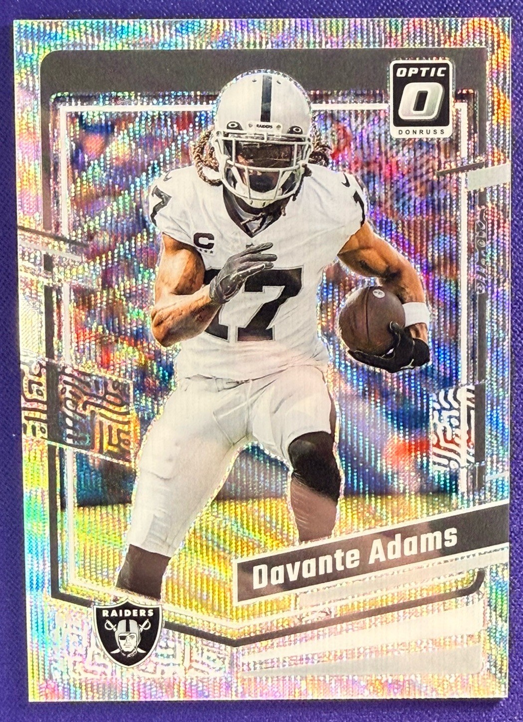 Davante Adams 2023 Panini Optic #96 Silver Wave /300 Las Vegas Raiders