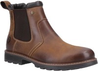 Cotswold Leafield tan leather waterproof Chelsea dealer boots Brown UK 12 New