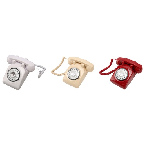 Retro Rotating Phone Old Fashioned Vintage Landline Phone With Mechanical Rin FY - Afbeelding 17 van 31