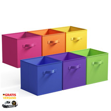 Stoff Aufbewahrungswürfel 6 Stück Faltbar Kallax Regalboxen