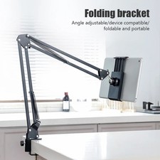 360  Rotating Phone Tablet Holder Stand Bed Desk Mount 70cm Arm Clamp