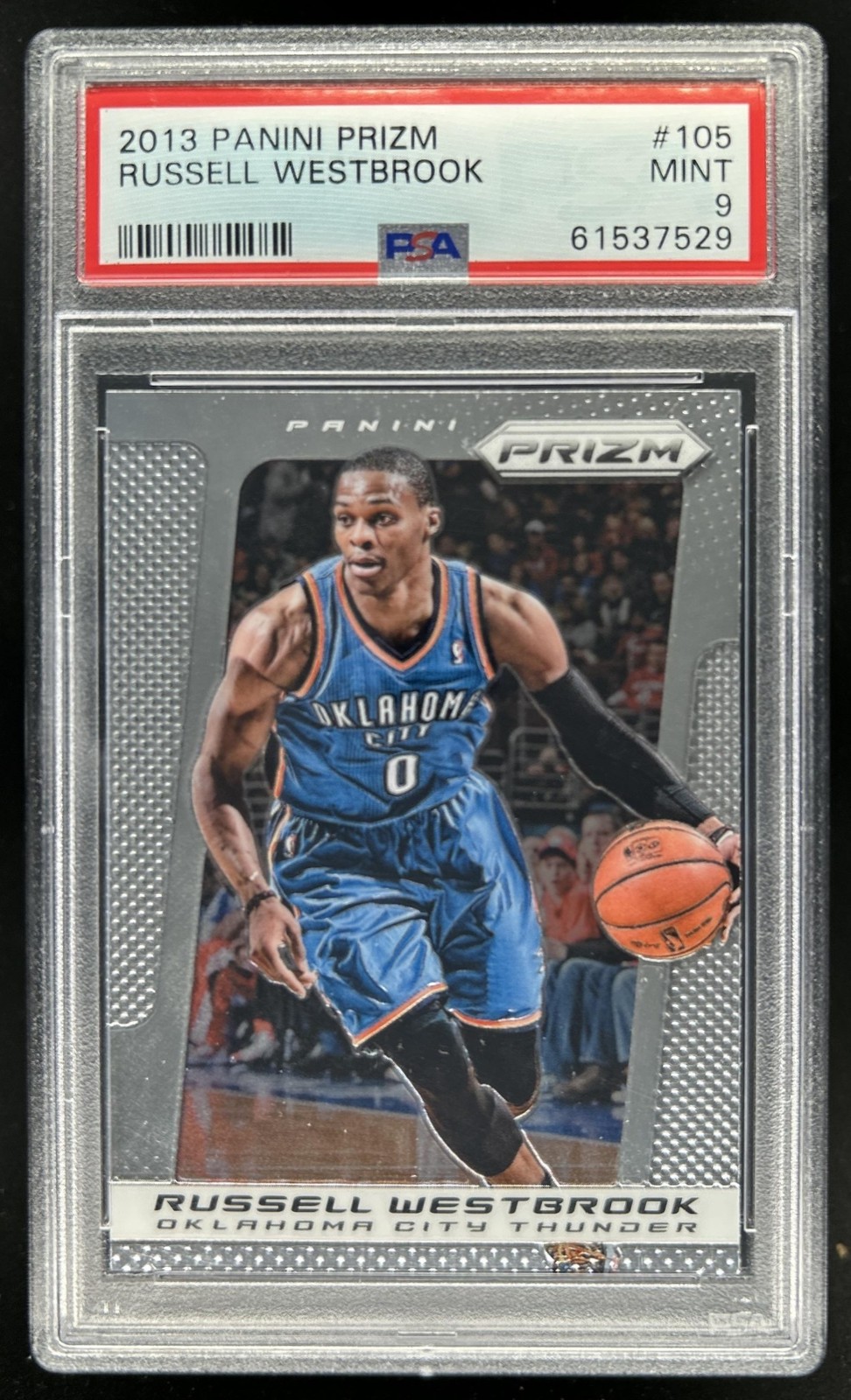 2013-14 Panini Prizm Russell Westbrook #105 Thunder PSA 9