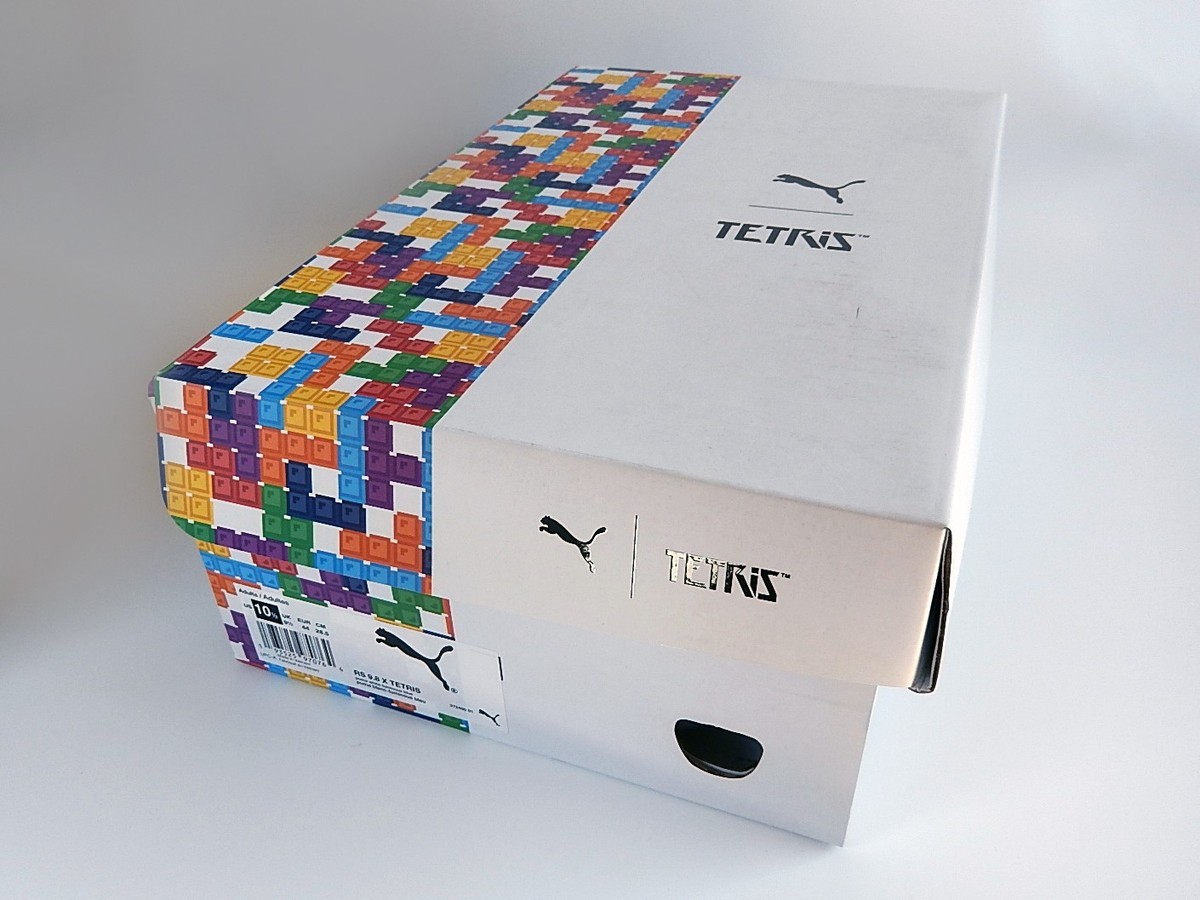 Tetris x Puma RS 9.8 White men's shoes sz 10.5 sneakers 372490-01