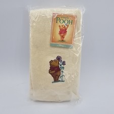 Vintage 2 Piece - Embroidered Winnie The Pooh Hand Wash Fingertip Towels NEW