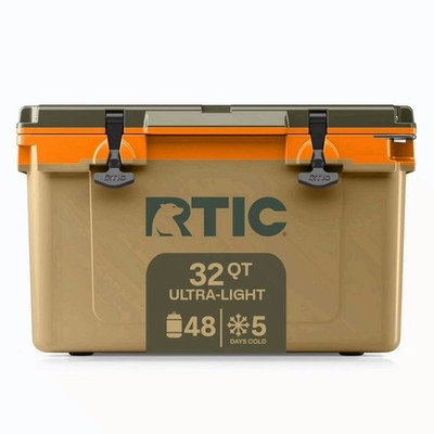 RTIC Ultra-Light 32 Qt Hard-Sided Ice Chest Cooler, Fits 48 Cans, Trailblazer