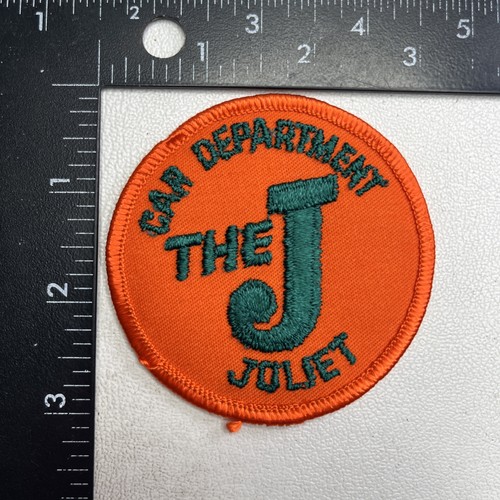 Vtg THE J JULIET CAR DEPARTMENT Version Advertising Patch 19KB