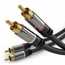 Kabeldirekt Rca Stereo Cable/cord 3 Ft/feet Short, Dual 2 X Rca Male to 2 X Rca