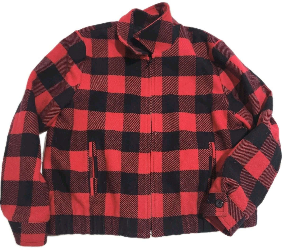 Pendleton Jacket Large L Short Flannel Buffalo Pl… - image 1