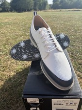 Footjoy Premiere Series LX Golf Shoes, White/Blue, UK Size 10, PGA SELLER