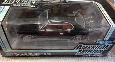 ミニカー AMERICAN MUSCLE 1971 PLYMOUTH DUSTER 340 Ertl American Muscle 1971 Plymouth Duster 340 1:18 Diecast Model
