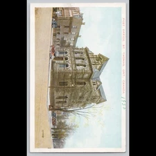 Antique Postcard Post Office St. Thomas Ontario Canada 1930 Architecture